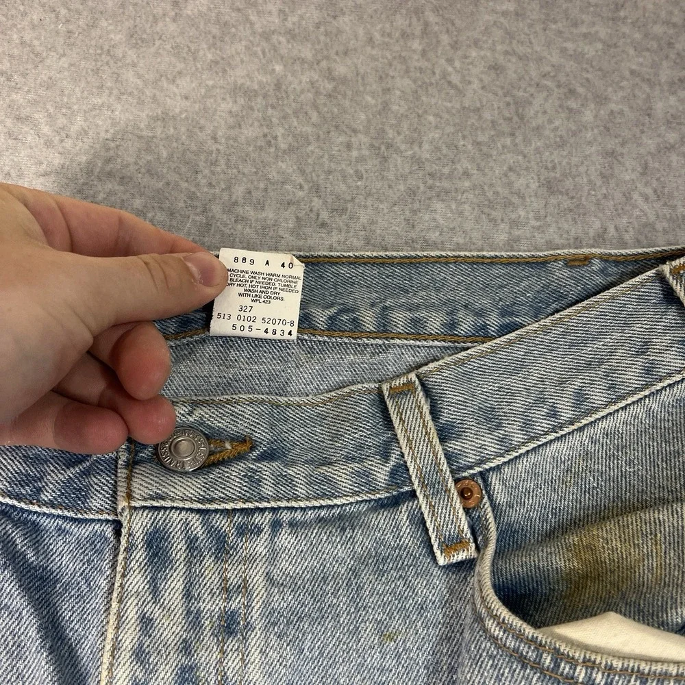 Vintage Levis Jeans Mens 36x32 Blue 505 Straight Denim Cotton Light Mid Rise